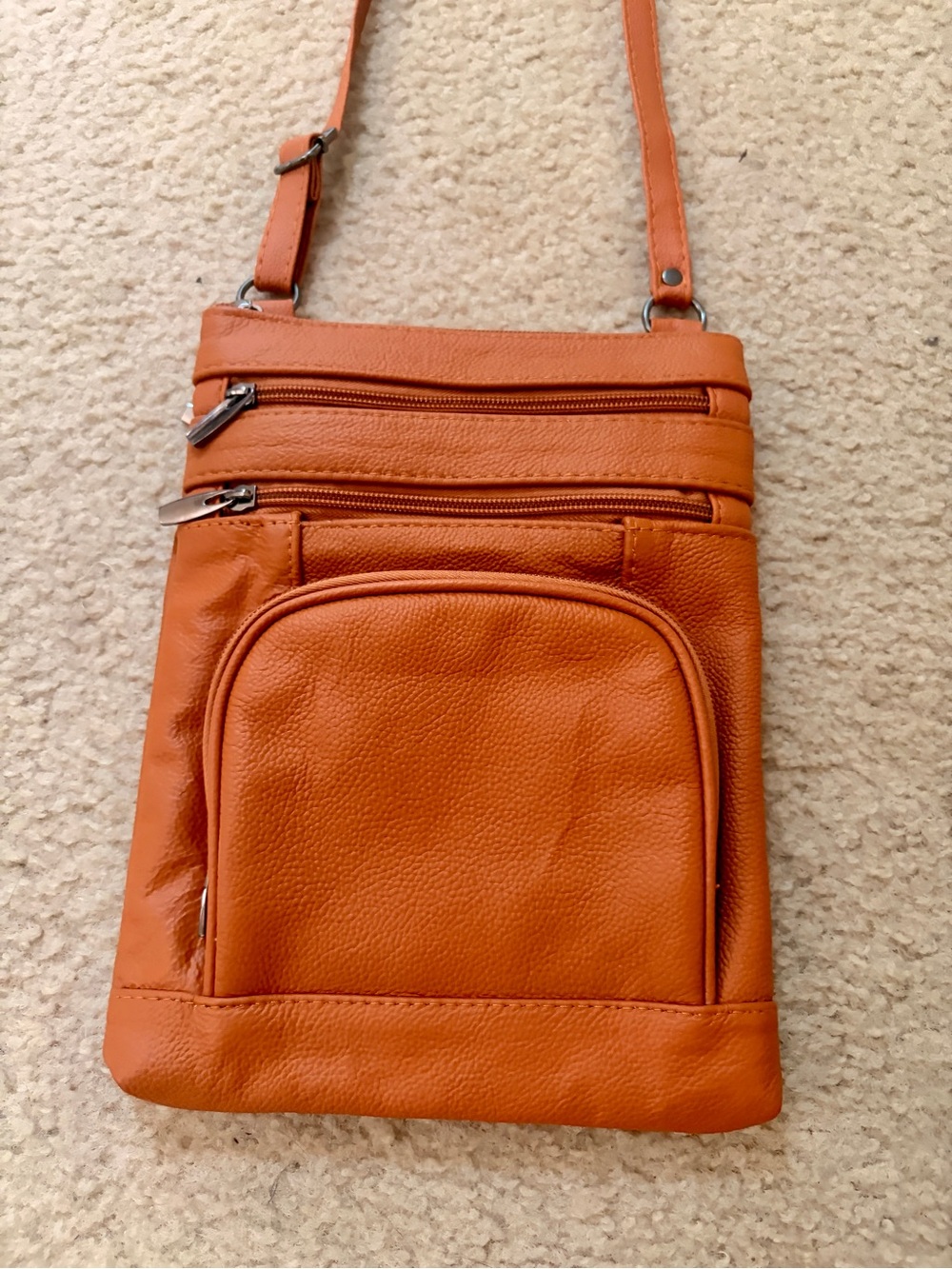 Women's Crossbody Bag in Orange - Sleek Everyday Carry